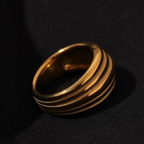 ❤️18K gold plated reeds ring - Picture 5 of 7